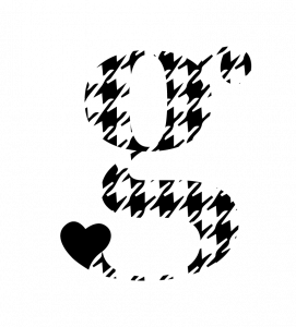 Logo of Galashiels Heartland - a ‘g’ with houndstooth tweed pattern.